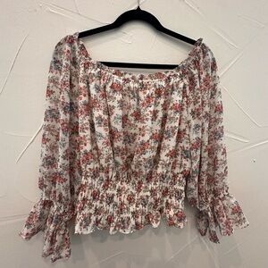 ee:some floral off the shoulder top